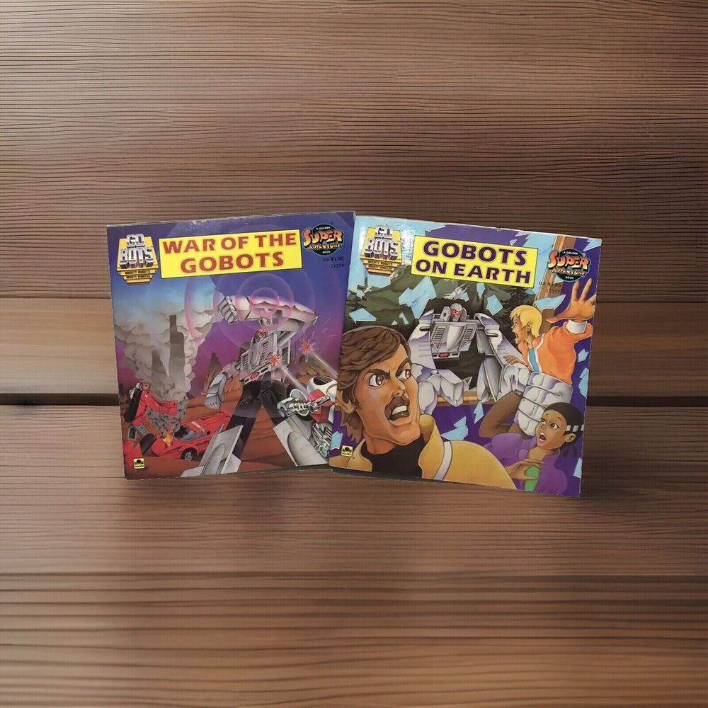 Vtg 1984 GoBots Books War of the GoBots & GoBots on Earth Steve Ditko Art Tonka